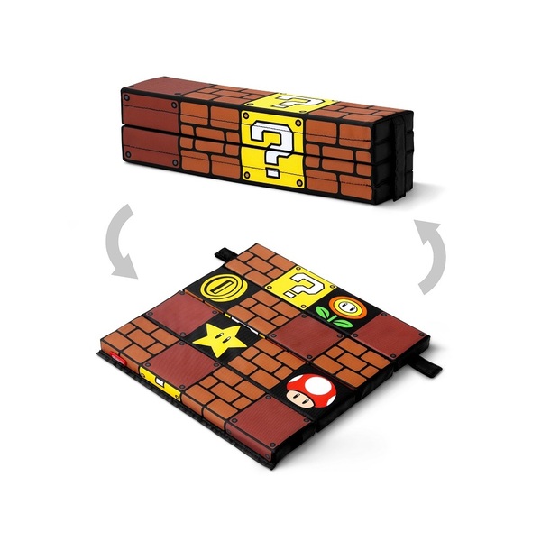 スーパーマリオ トラベル　折りたたみクッション（ブロック）