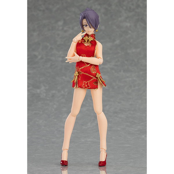figma Styles figma 女性body（ミカ） with  ミニスカートチャイナワンピコーデ
