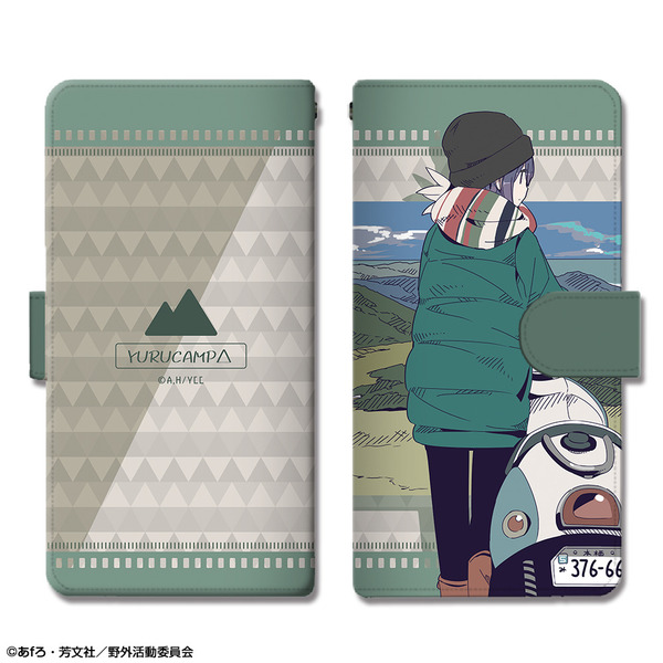 ゆるキャン△ ブックスタイルスマホケース Mサイズ Ver.2 デザイン03(志摩リン/C)(2021年3月下旬発売)