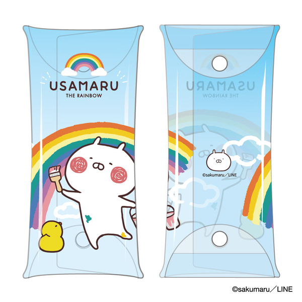 クリアマルチケース　BL　レインボー　うさまる