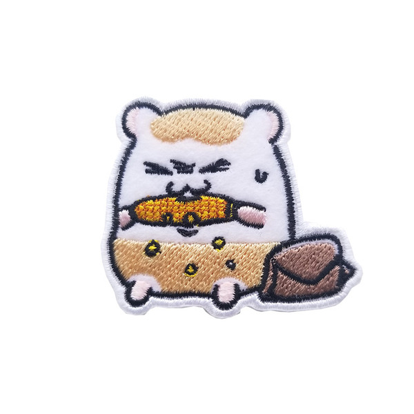 「ちこまる」 刺繍ブローチ　とうもろこし