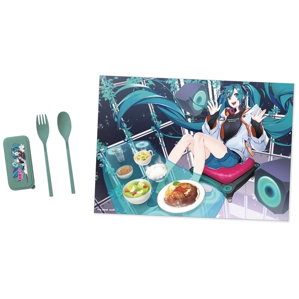 セブンプレミアム×初音ミク15周年記念コラボイラスト　カトラリー&ランチョンマットセット