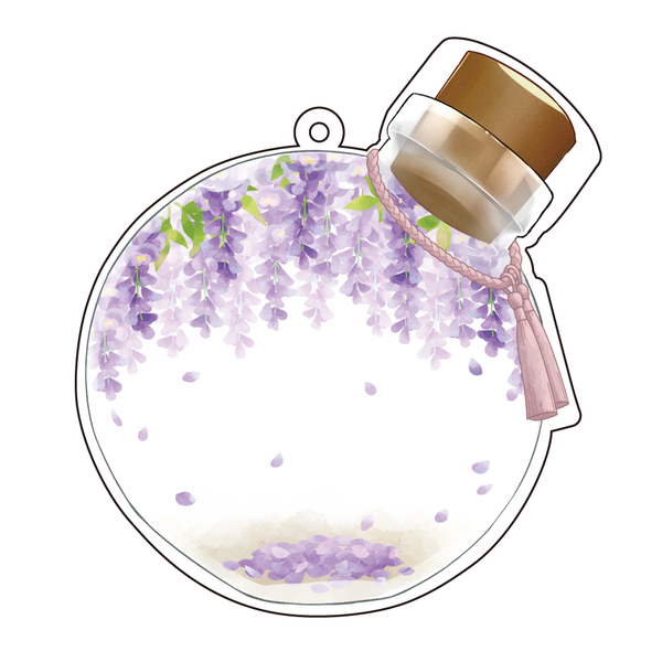 ハゴロモ　アクリルメイクアップカバー #藤の花