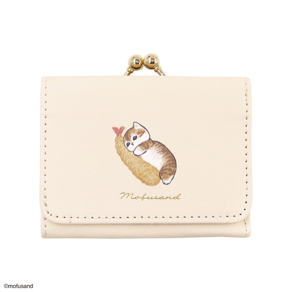 コンパクト財布　ワンポイント　えび　mofusand