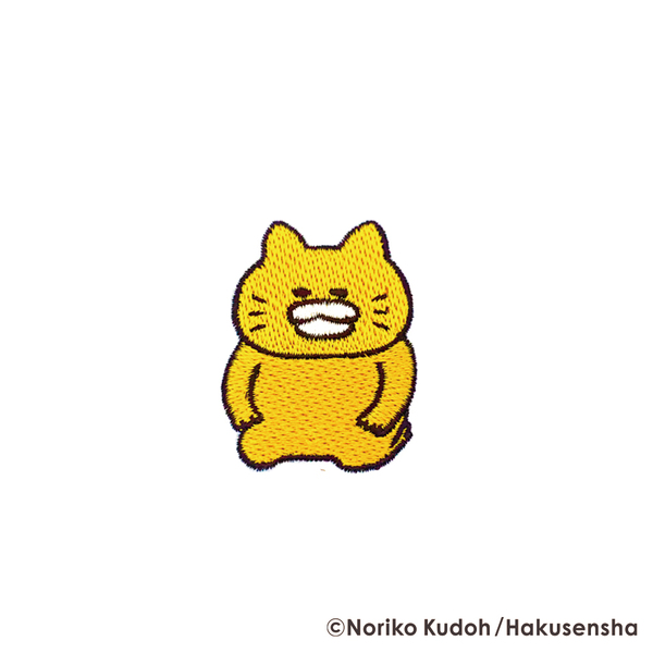 刺繍ワッペン　はんせい　ノラネコぐんだん