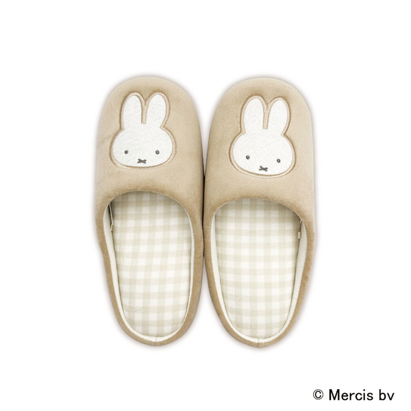 ギンガムワッペンスリッパ　ＢＥ　miffy