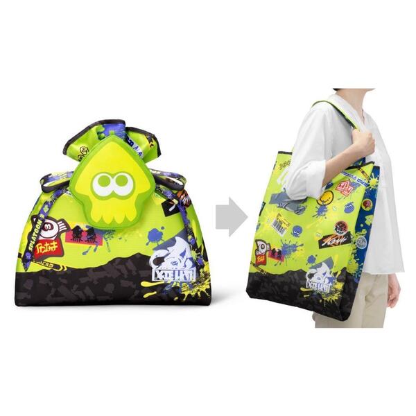 スプラトゥーン3　ラッピング×エコバッグ L（ナワバリバトル）