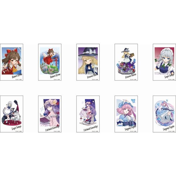東方Project トレーディングフォト風カード 第1弾　全10種