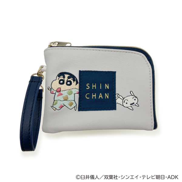 ひょっこり刺繍　デイリーパスケース　ＧＹ　クレヨンしんちゃん（2023年12月上旬以降発売予定）