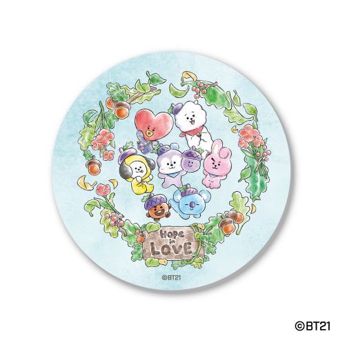 吸水コースター　BL＆ＷＨ/BT21/Hope in Love