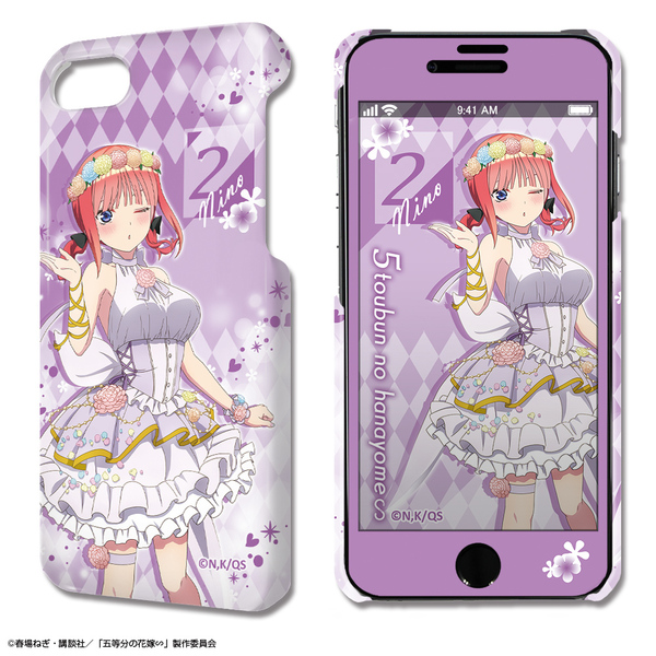 五等分の花嫁∽ デザジャケット iPhone SE(第2世代)/8/7/6/6s ケース＆保護シート デザイン02(中野二乃/花の妖精ver.)【描き下ろし】（2024年6月下旬以降発