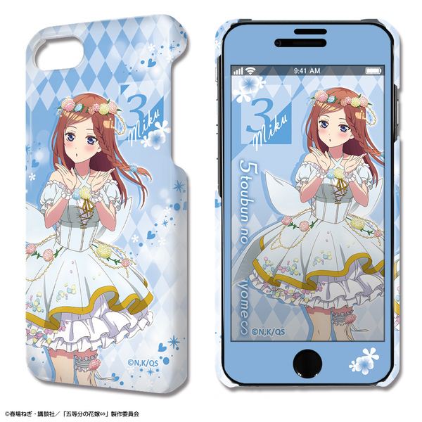 五等分の花嫁∽ デザジャケット iPhone SE(第2世代)/8/7/6/6s ケース＆保護シート デザイン03(中野三玖/花の妖精ver.)【描き下ろし】（2024年6月下旬以降発