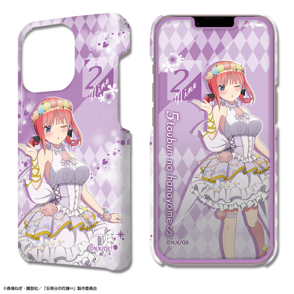 五等分の花嫁∽ デザジャケット iPhone 13 Pro ケース＆保護シート デザイン02(中野二乃/花の妖精ver.)【描き下ろし】（2024年6月下旬以降発売予定）