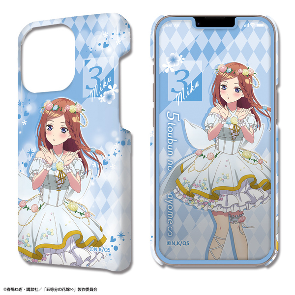 五等分の花嫁∽ デザジャケット iPhone 13 Pro ケース＆保護シート デザイン03(中野三玖/花の妖精ver.)【描き下ろし】（2024年6月下旬以降発売予定）