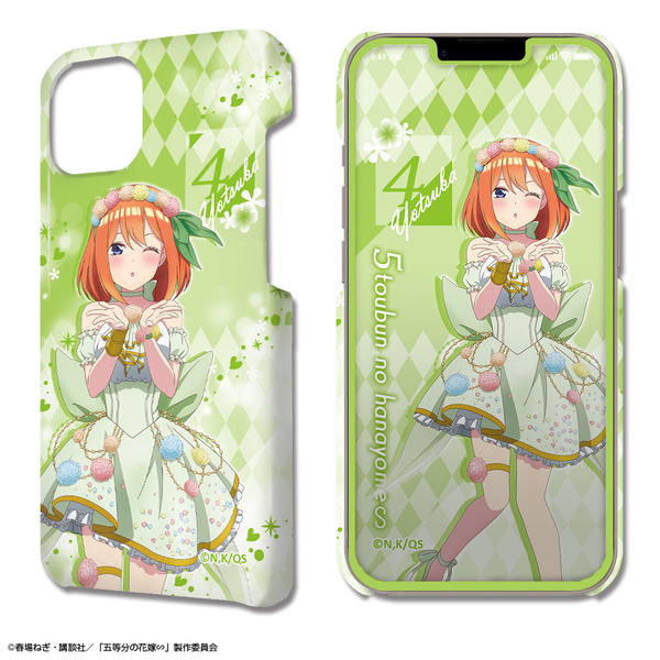 五等分の花嫁∽ デザジャケット iPhone 14 ケース＆保護シート デザイン04(中野四葉/花の妖精ver.)【描き下ろし】（2024年6月下旬以降発売予定）