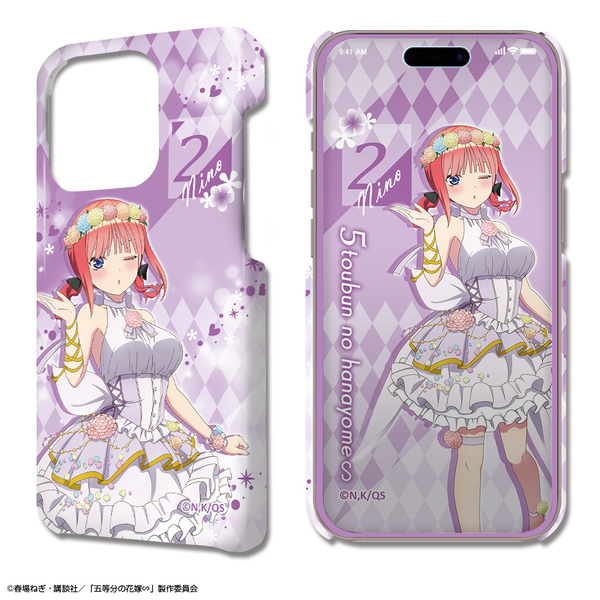 五等分の花嫁∽ デザジャケット iPhone 14 Pro ケース＆保護シート デザイン02(中野二乃/花の妖精ver.)【描き下ろし】（2024年6月下旬以降発売予定）