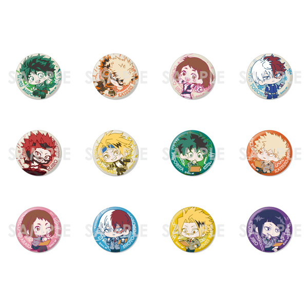 僕のヒーローアカデミア トレーディング缶バッジ-Color＆Color2-ミニキャラVer.【BOX】（2024年7月以降発売予定）