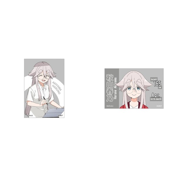 スクエア缶マグネット　ＴＶアニメ「ｍｏｎｏ」　秋山春乃　Ａ・Bセット（2025年7月中旬以降発売予定）