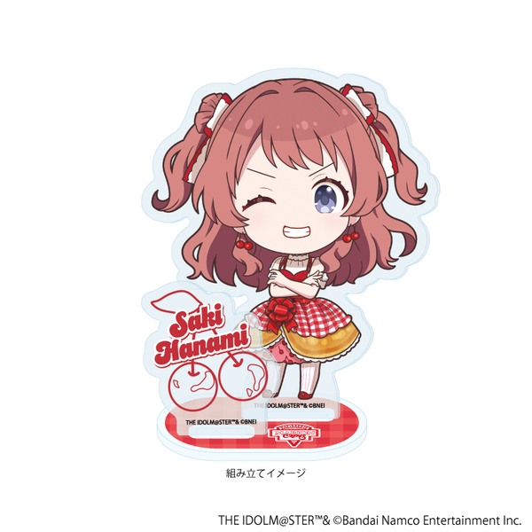アクリルスタンドプレート「学園アイドルマスター」01/花海咲季 クレープ風ドレスver.(ミニキャライラスト)（2025年6月以降発売予定）
