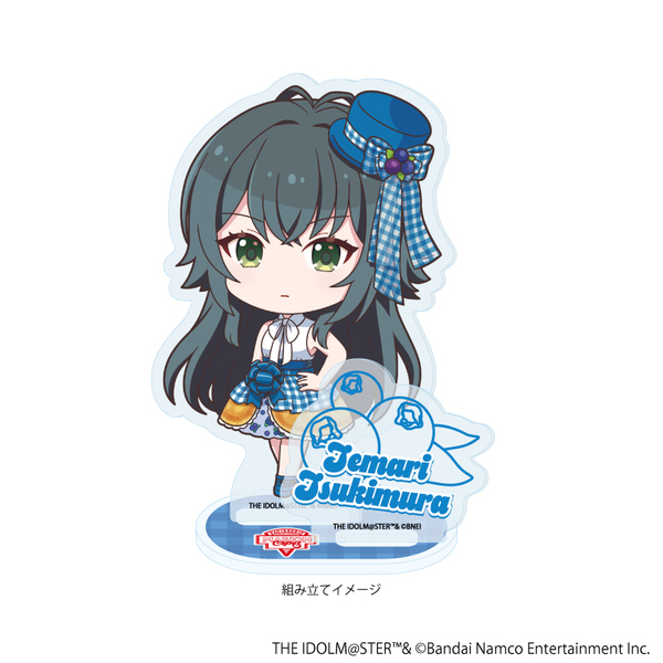 アクリルスタンドプレート「学園アイドルマスター」02/月村手毬 クレープ風ドレスver.(ミニキャライラスト)（2025年6月以降発売予定）
