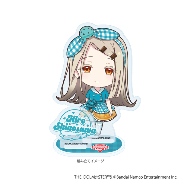 アクリルスタンドプレート「学園アイドルマスター」08/篠澤 広 クレープ風ドレスver.(ミニキャライラスト)（2025年6月以降発売予定）