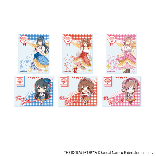 アクリルカード「学園アイドルマスター」03/クレープ風ドレスver. トレーディング(全6種)(描き下ろし&ミニキャライラスト)【単品】（2025年6月以降発