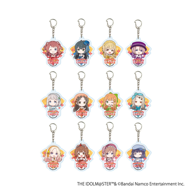 アクリルキーホルダー「学園アイドルマスター」03/クレープ風ドレスver. トレーディング(全12種)(ミニキャライラスト)【単品】（2025年6月以降発売予