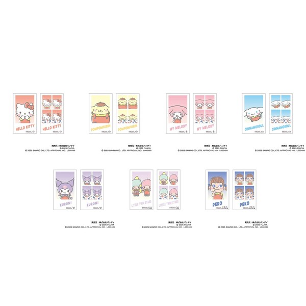 PEKO×サンリオキャラクターズ　メモリーカットステッカーIdphoto【単品】