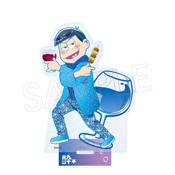 おそ松さん ビビッドライン　ホロアクリルスタンド　酔い松　カラ松（2025年8月上旬以降発売予定）