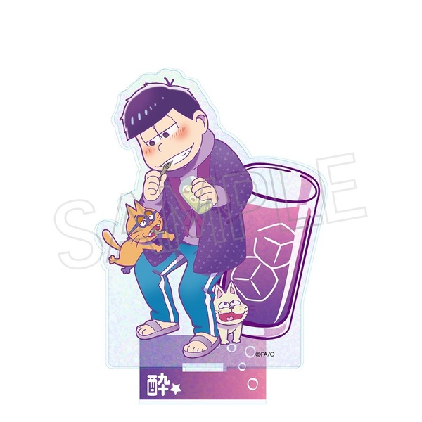 おそ松さん ビビッドライン　ホロアクリルスタンド　酔い松　一松（2025年8月上旬以降発売予定）