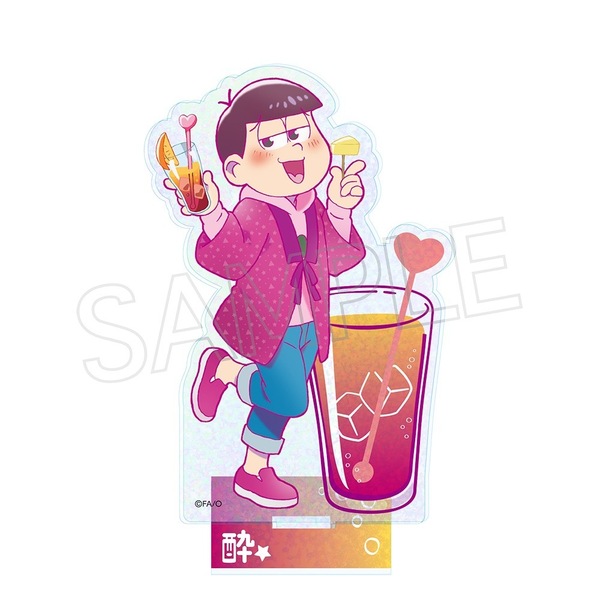 おそ松さん ビビッドライン　ホロアクリルスタンド　酔い松　トド松（2025年8月上旬以降発売予定）