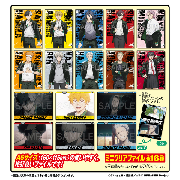 WIND BREAKER　ミニクリアファイル【単品】