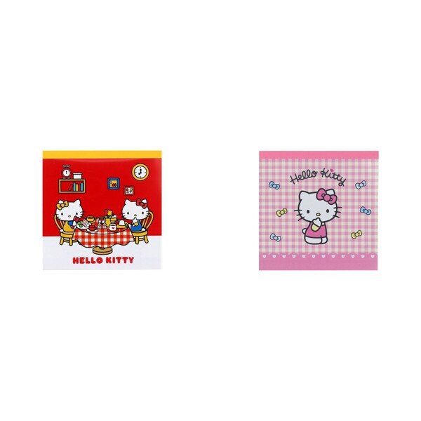 スクエアメモ ハローキティ レッド&ピンク