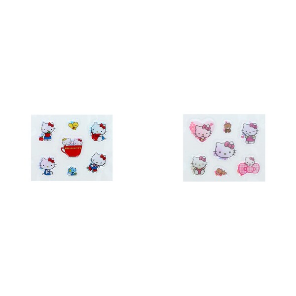 ぷにシャカシール ハローキティ レッド&ピンク