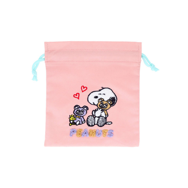 サガラ刺繍巾着　ＰＮＳＣＢ　パステル