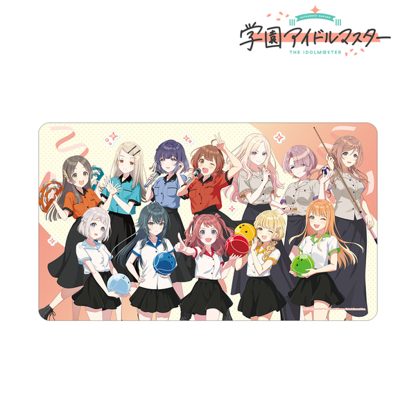 学園アイドルマスター 描き下ろし 集合 ボウリングシャツver. マルチデスクマット（2026年1月下旬以降発売予定）