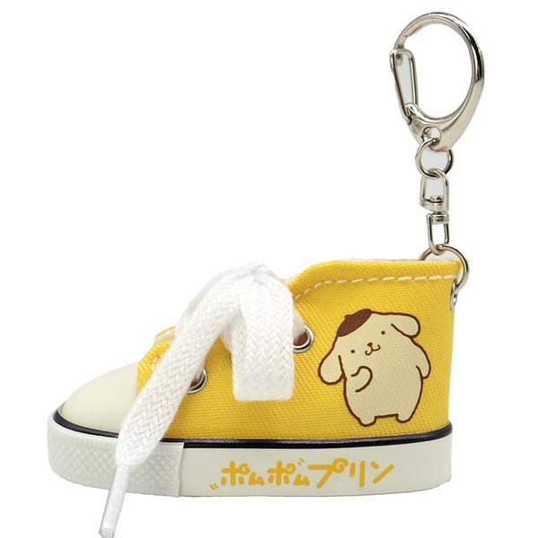 推し色スニーカーキーリング　ポムポムプリン