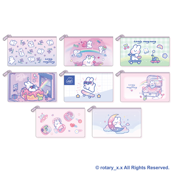 【単品】トレーディングフラットミニポーチ　Lovely MongMong【単品】