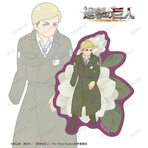 TVアニメ『進撃の巨人』 エルヴィン Botania 第4弾 クリアダイカットステッカー（2026年5月中旬以降発売予定）