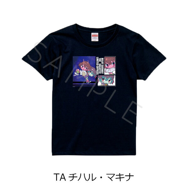 アニメ『銀河特急 ミルキー☆サブウェイ』 Tシャツ(ちぽっけ) TA(チハル・マキナ) ブラック Mサイズ（2026年6月以降発売予定）