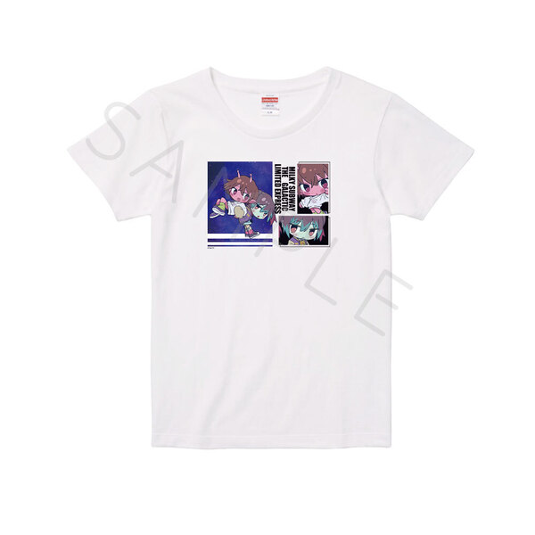 アニメ『銀河特急 ミルキー☆サブウェイ』 Tシャツ(ちぽっけ) TA(チハル・マキナ) ホワイト Lサイズ（2026年6月以降発売予定）