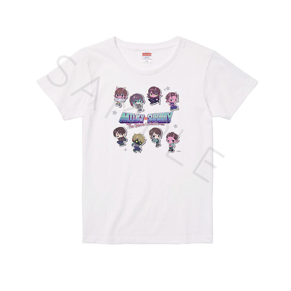 アニメ『銀河特急 ミルキー☆サブウェイ』 Tシャツ(ちぽっけ) TD(集合) ホワイト Lサイズ（2026年6月以降発売予定）