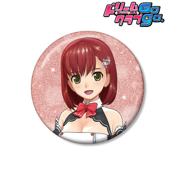 ドリームクラブGogo. ドリームクラブシリーズ 花里愛 75mmグリッター缶バッジ（2026年7月中旬以降発売予定）