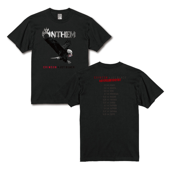 【ANTHEM】CRIMSON ＆ JET BLACK TOUR 2023 ツアーTシャツ　Aタイプ　XXLサイズ