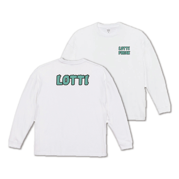 ロッチ／ロングスリーブTシャツ／ホワイト×エメラルドグリーン/S