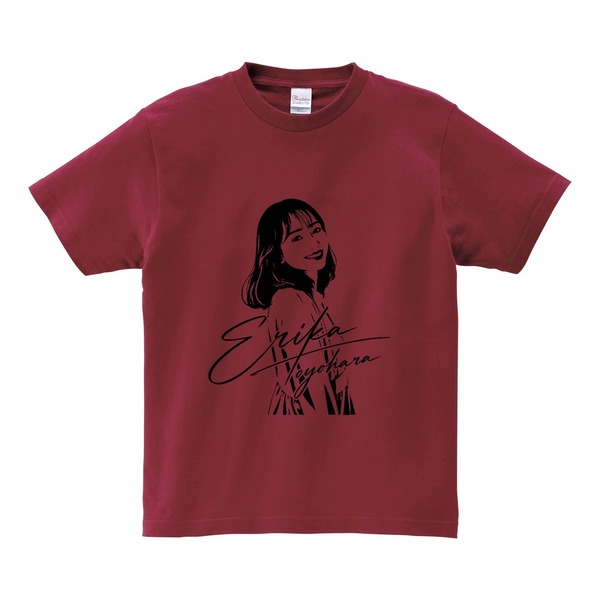 豊原江理佳／『Sign』Tシャツ／バーガンディ／S
