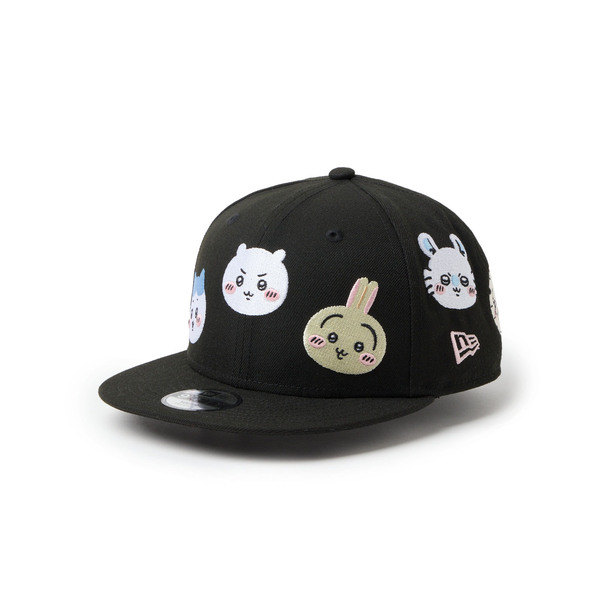 キッズ Youth 9FIFTY ちいかわ / キャラALL OVER ブラックYTH