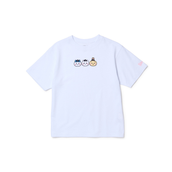キッズ Youth 半袖 コットン Tシャツ ちいかわ / ちいかわ・ハチワレ・うさぎ ホワイト Sizes：160