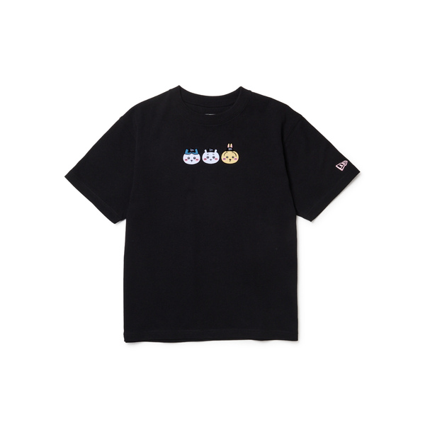 キッズ Youth 半袖 コットン Tシャツ ちいかわ / ちいかわ・ハチワレ・うさぎ ブラック Sizes：150